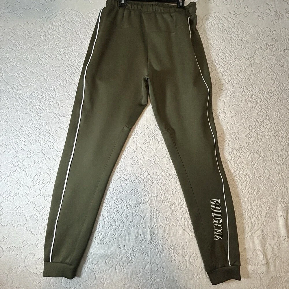 Raw Gear Sweatpants Mens S Green Bradley Martyn Performance Stretch Gym Jogger